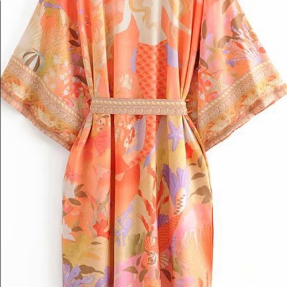 🔥HP Best in Boutiques🔥BOHO Mermaid Kimono - Picture 7 of 16